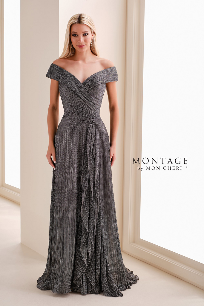 gunmetal grey bridesmaid dress Mon Cheri Montage 219975 Dress