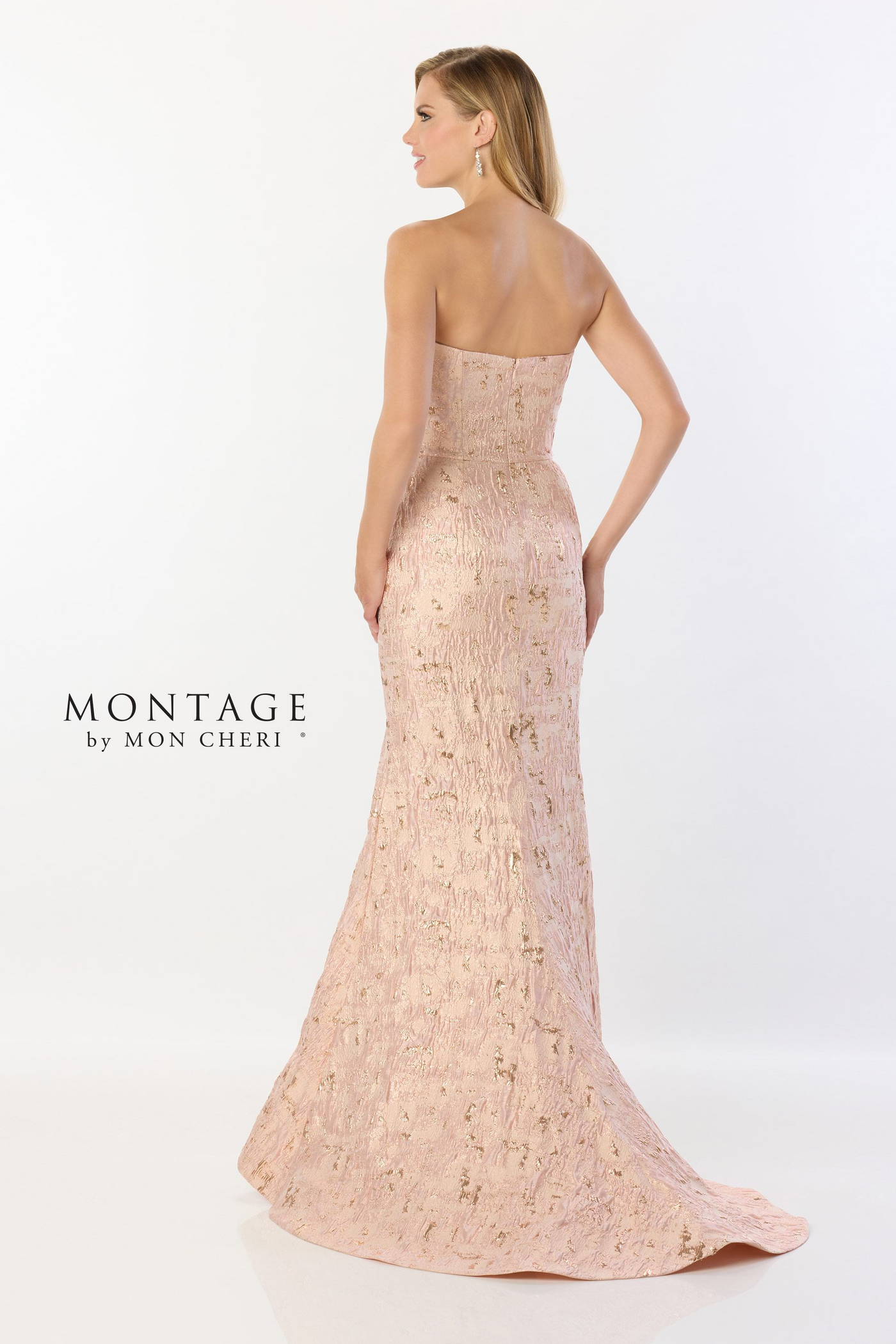 Mon Cheri Montage M2225 Brocade & Pongee Lining Dress – Mydressline