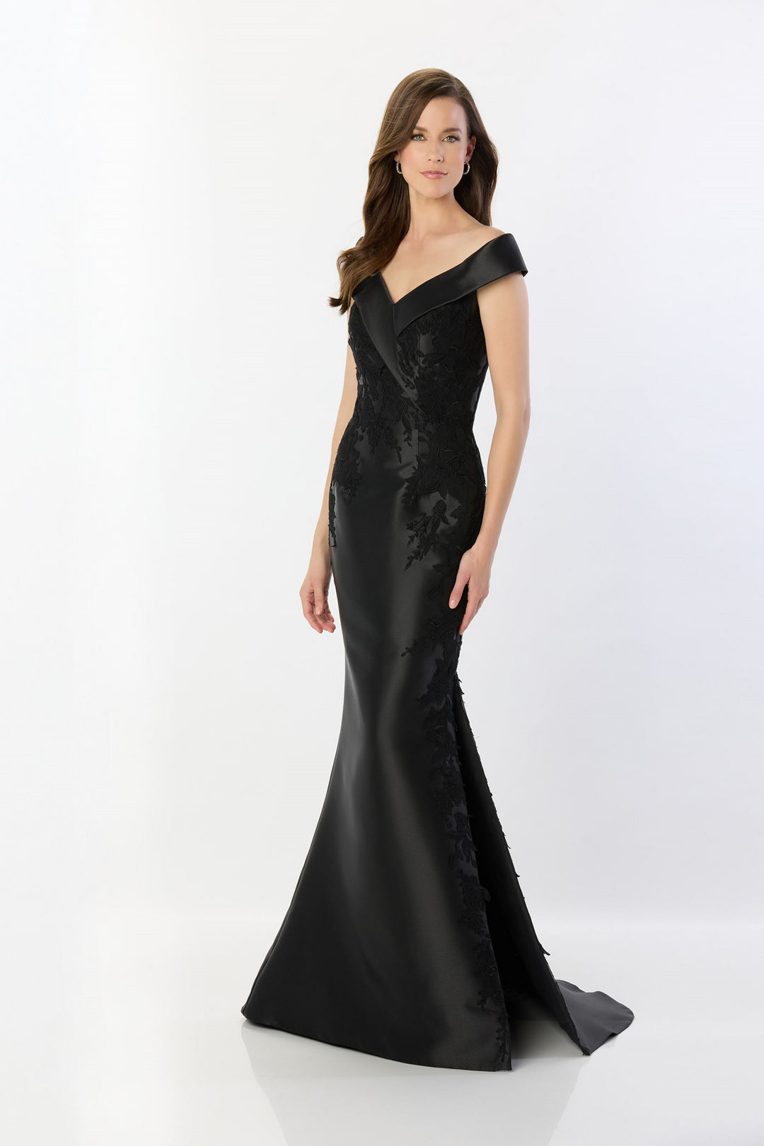 Mon Cheri Montage M2243 Mikado Lace Applique Dress – Mydressline