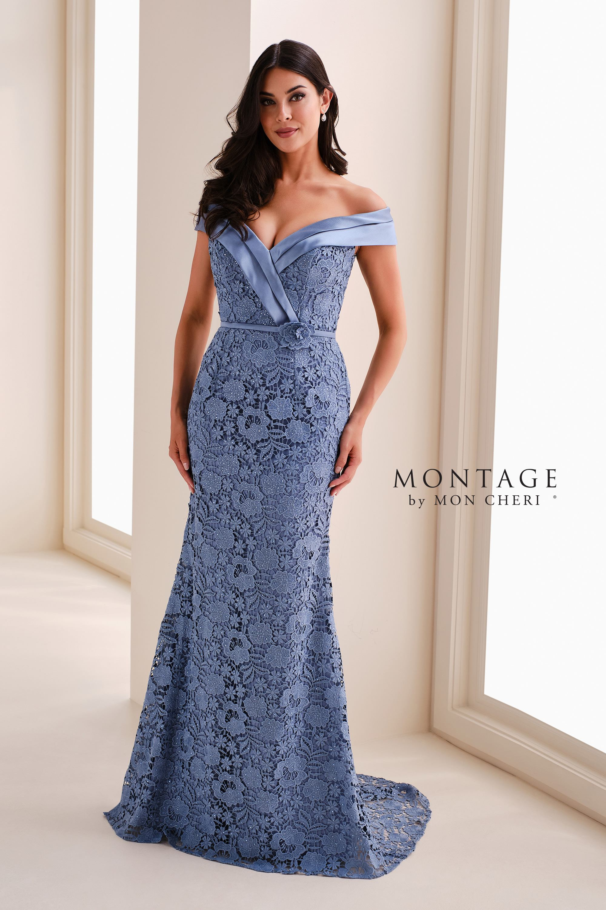 Mon Cheri Montage M4213 Lace Gown for Special Events – Mydressline