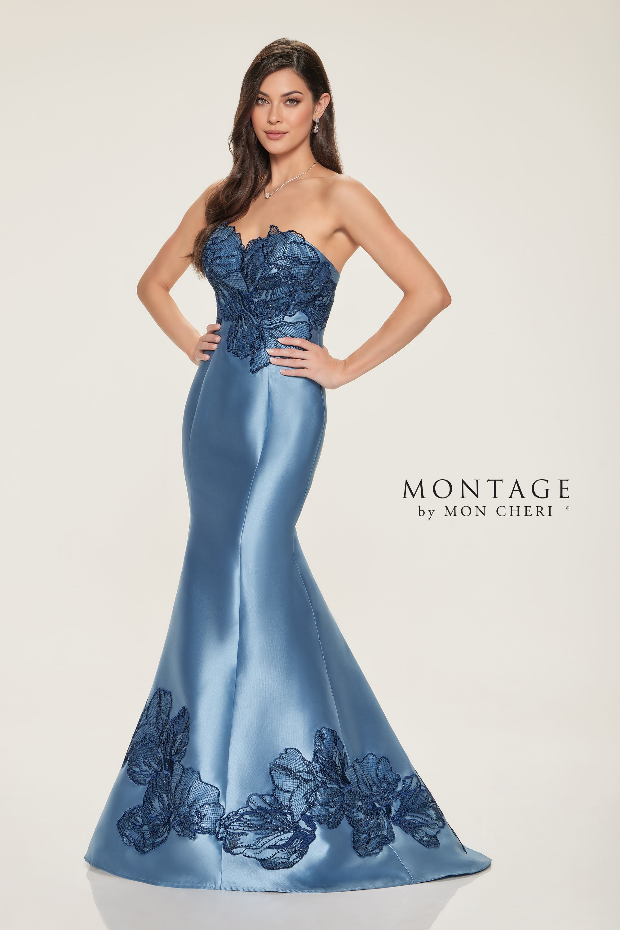 Mon Cheri Montage M841 Strapless Mermaid Gown – Mydressline