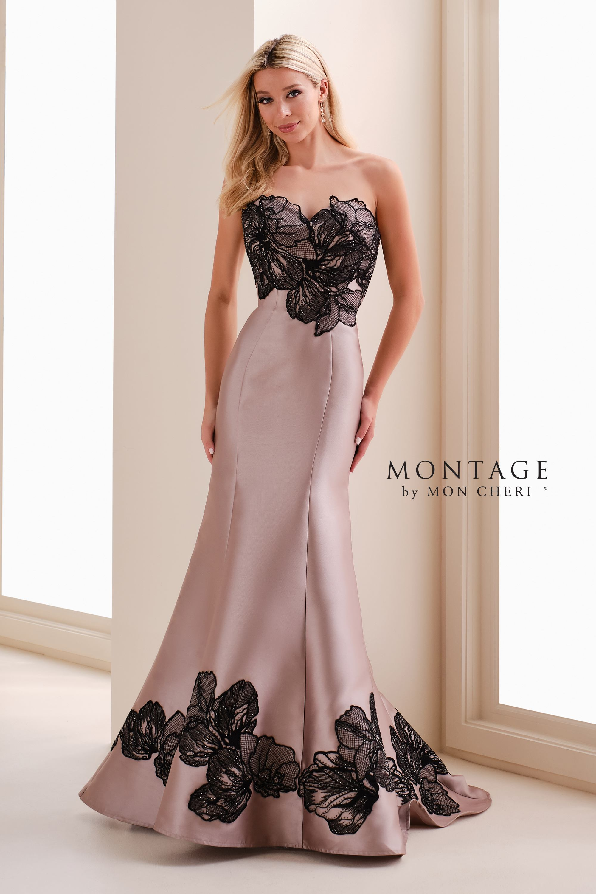 Mon Cheri Montage M841 Strapless Mermaid Gown – Mydressline