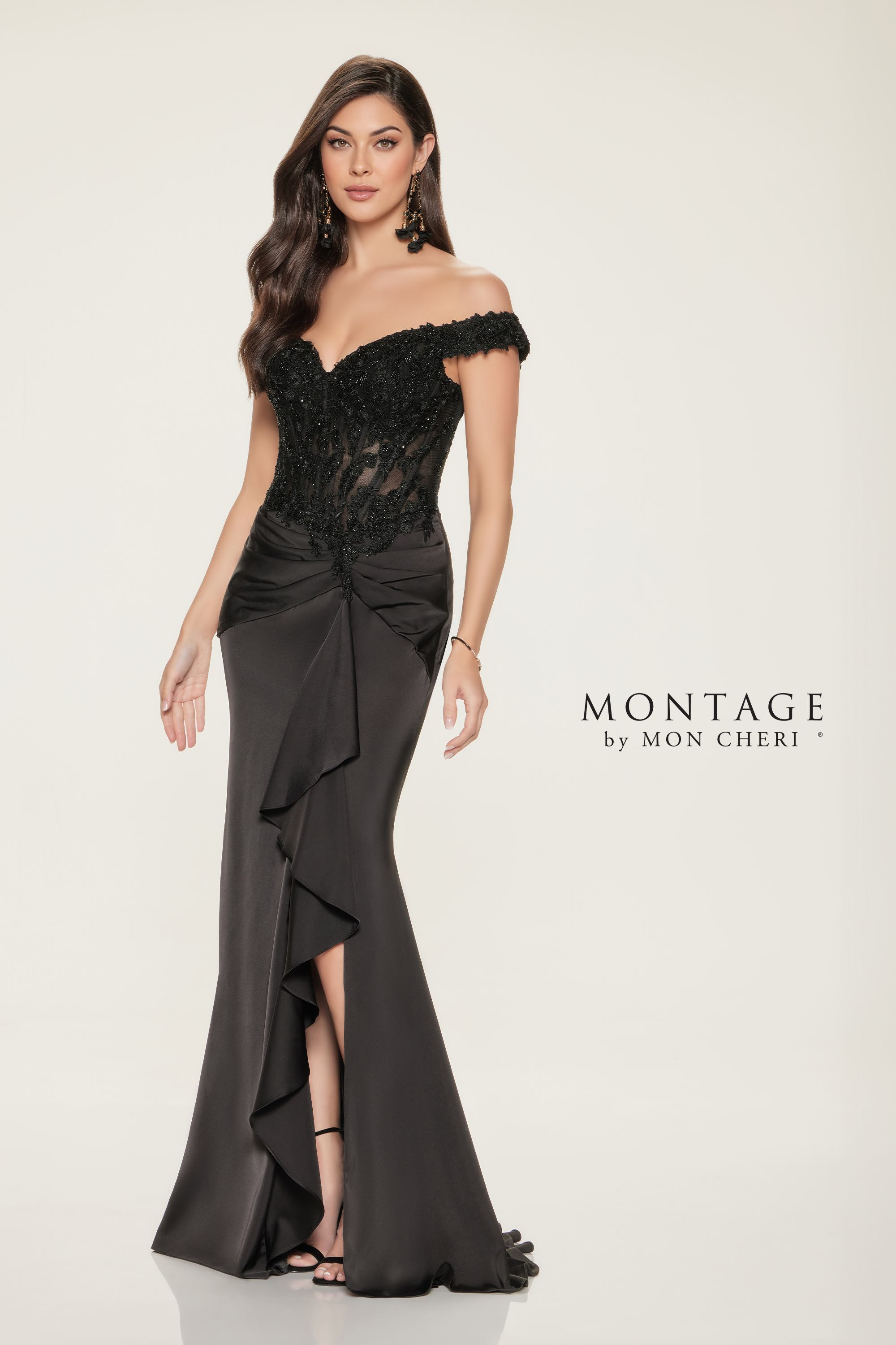 Mon Cheri Montage M852 Long Dress with Sweetheart Neck – Mydressline