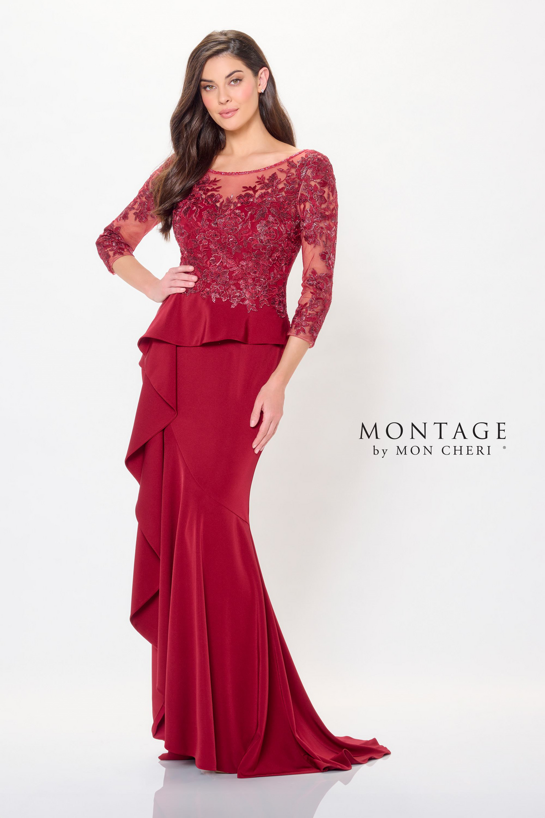 مون شيري مونتاج M914 – M914 Long Evening Dress - Luxurious