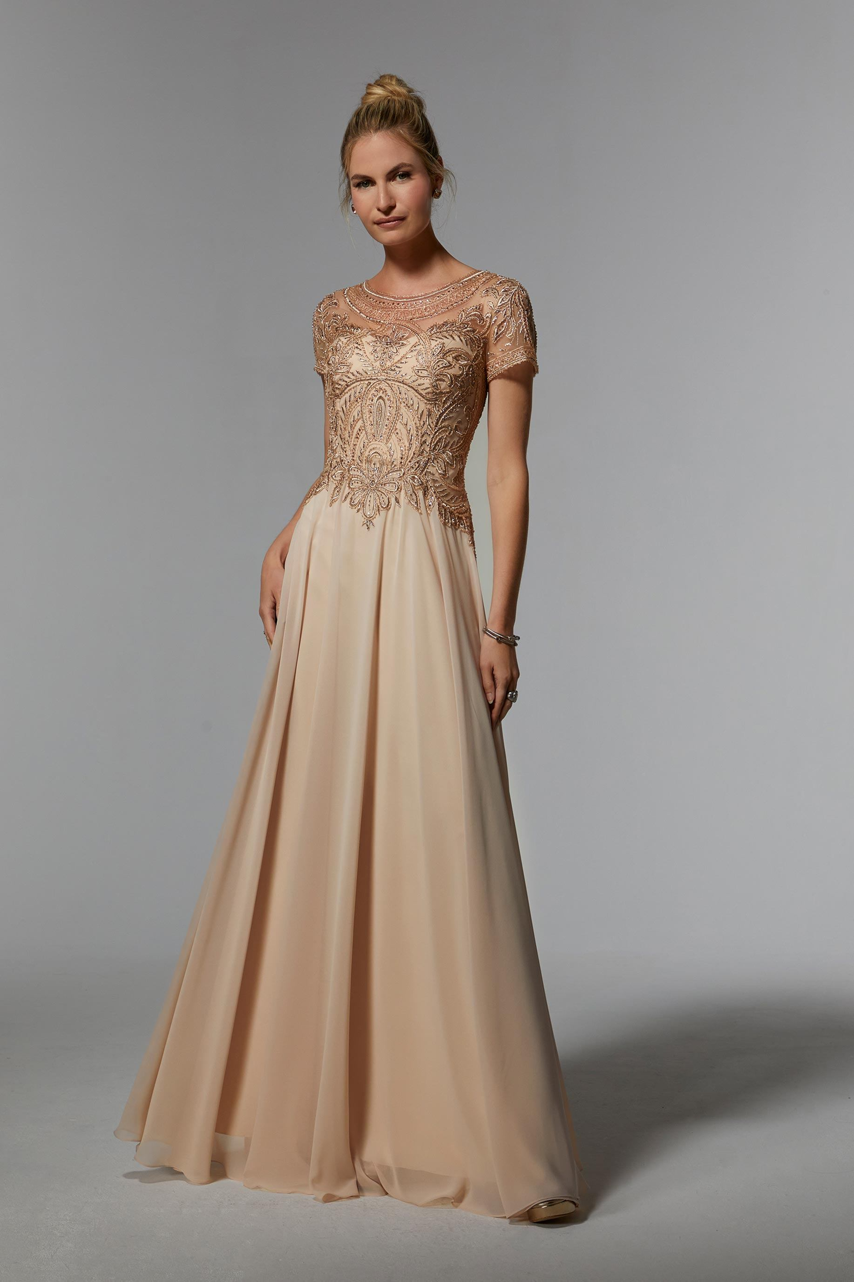 Morilee 71824 Evening Dress: Enchanting Lace and Chiffon Beauty
