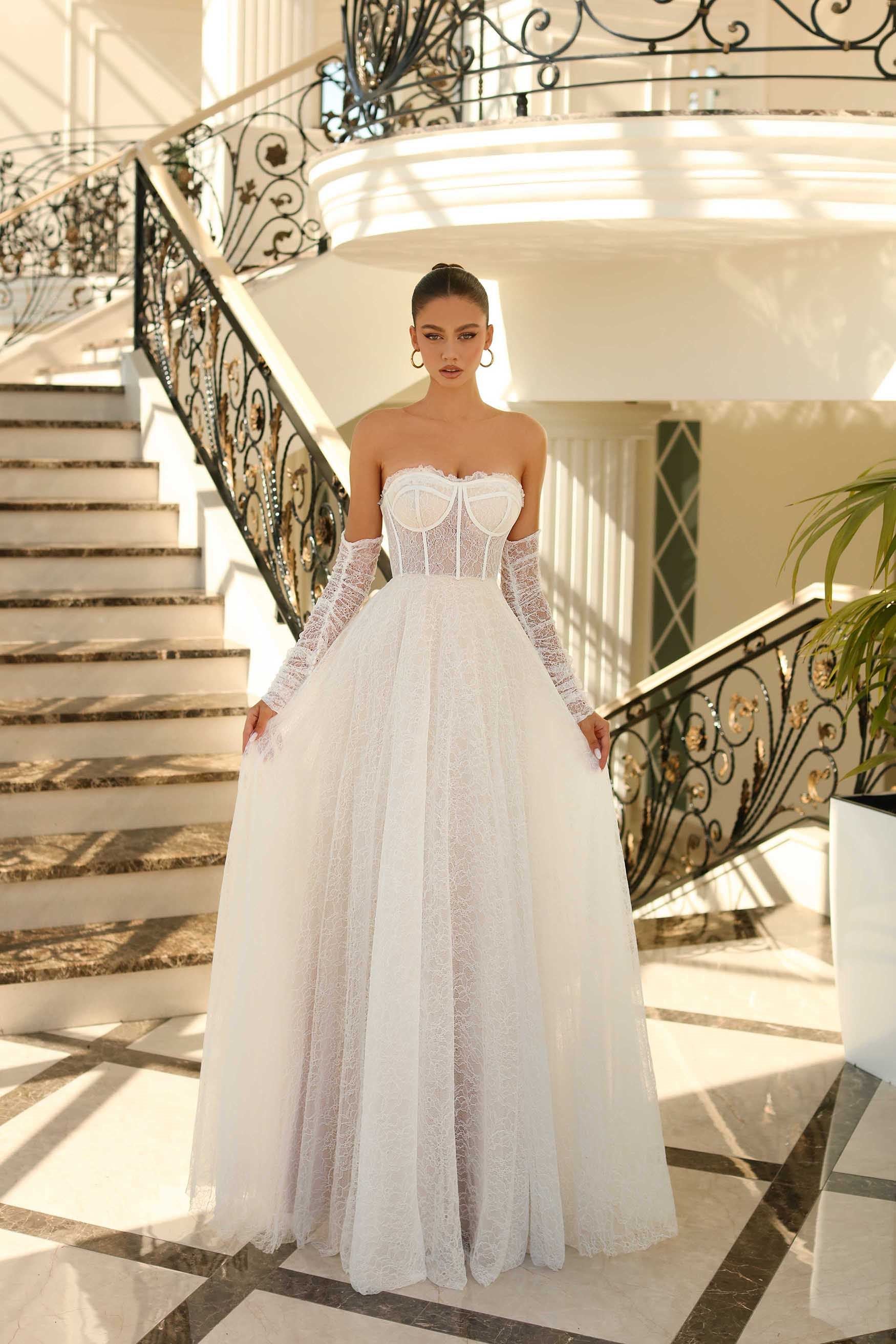 Nicoletta NC1005 Lace A-Line Evening Dress – Mydressline