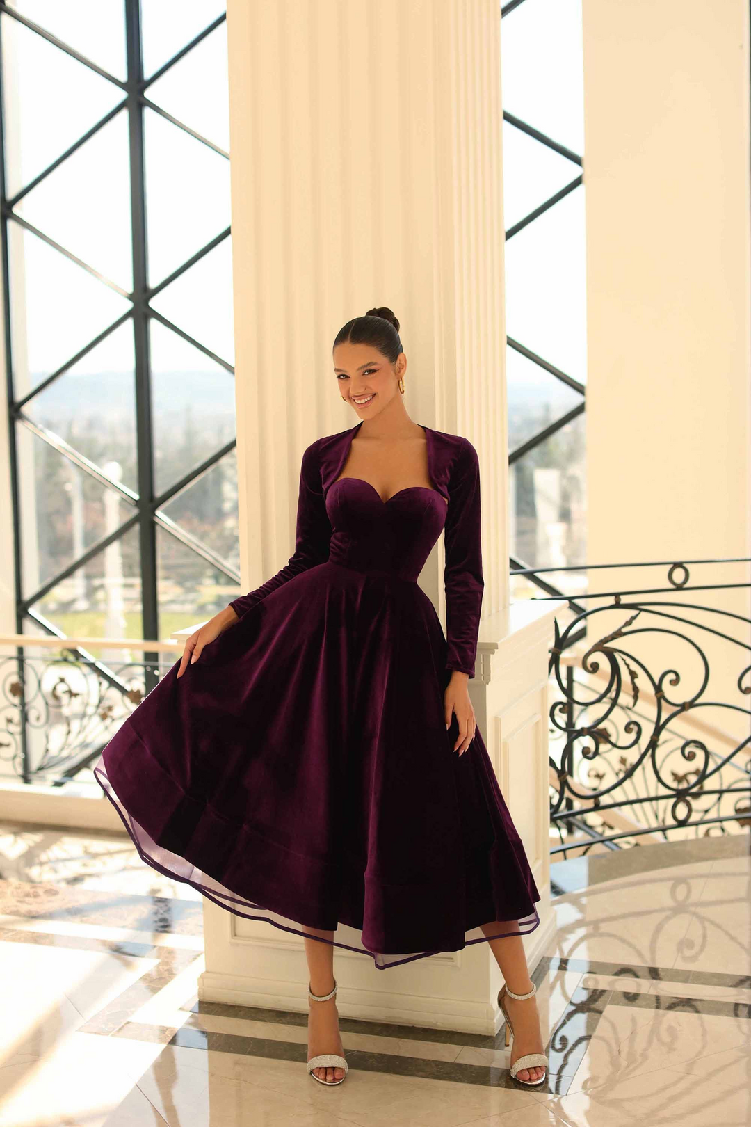 velvet dress dress Nicoletta NC1084