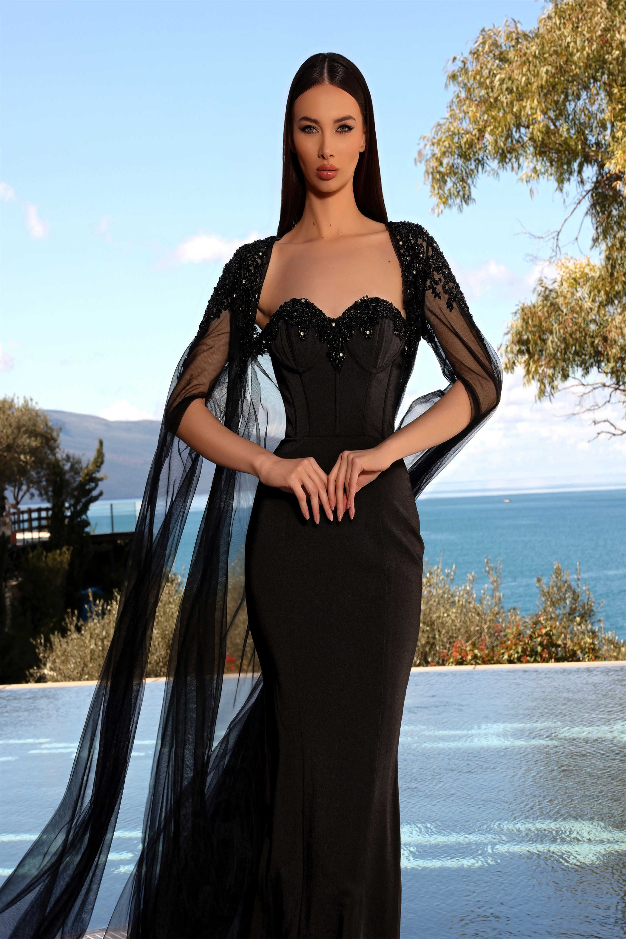 Nicoletta NC2019: Exquisite Column Dress with Slit – Mydressline