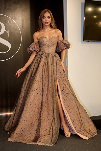 Portia & Scarlett PS24066 Lace Sequin Beaded Evening Dress  Mydressline