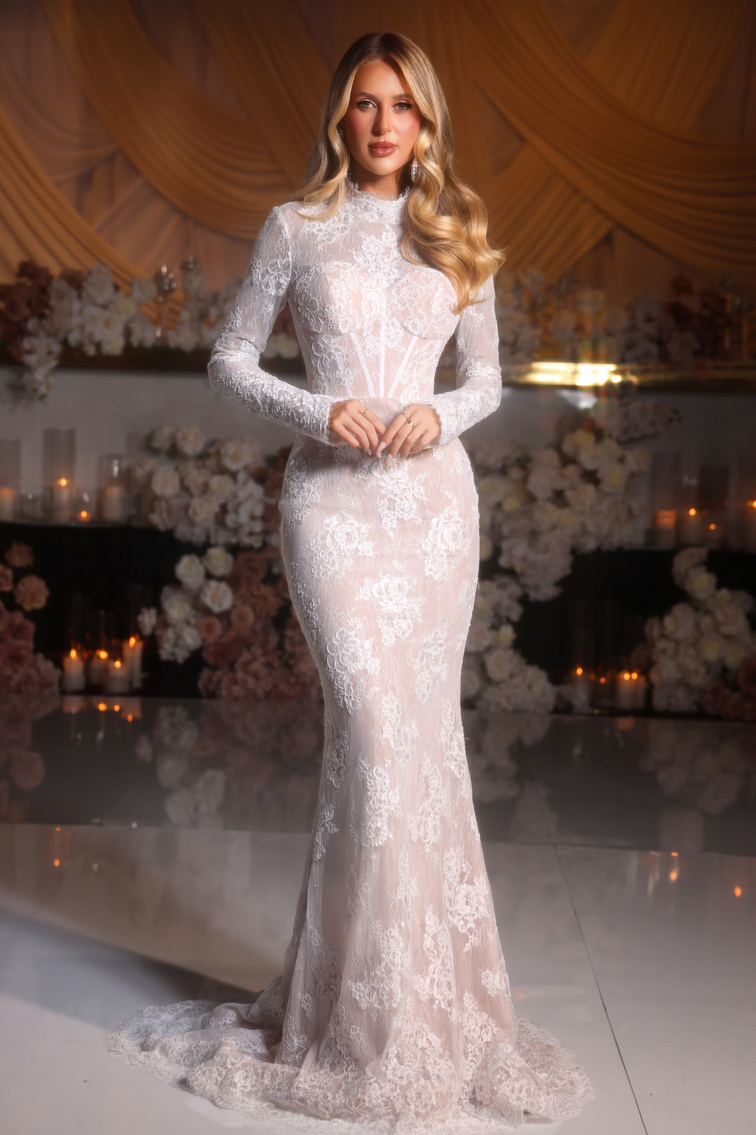 بورتيا اند سكارليت بي اس ٢٥٨٥٧ اي – Portia & Scarlett PS25857E Lace Evening Gown