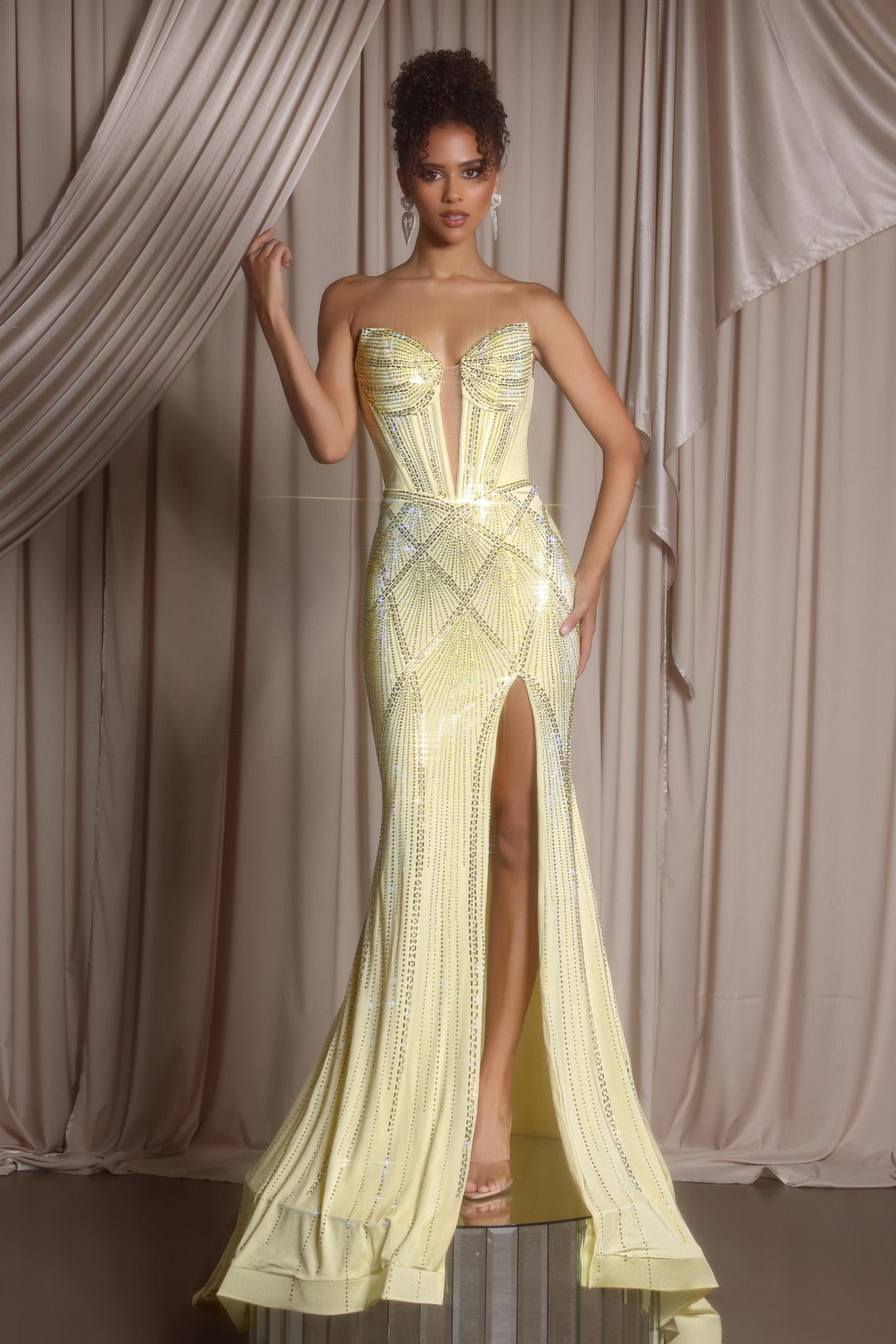Portia & Scarlett PS26013 Luxe Jersey Dress Mydressline Portia & Scarlett PS26013 Luxe Jersey Dress Mydressline