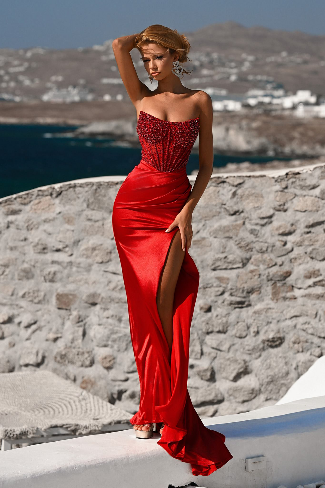 Portia&ScarlettPS26041 – PS26041 Satin Evening Gown