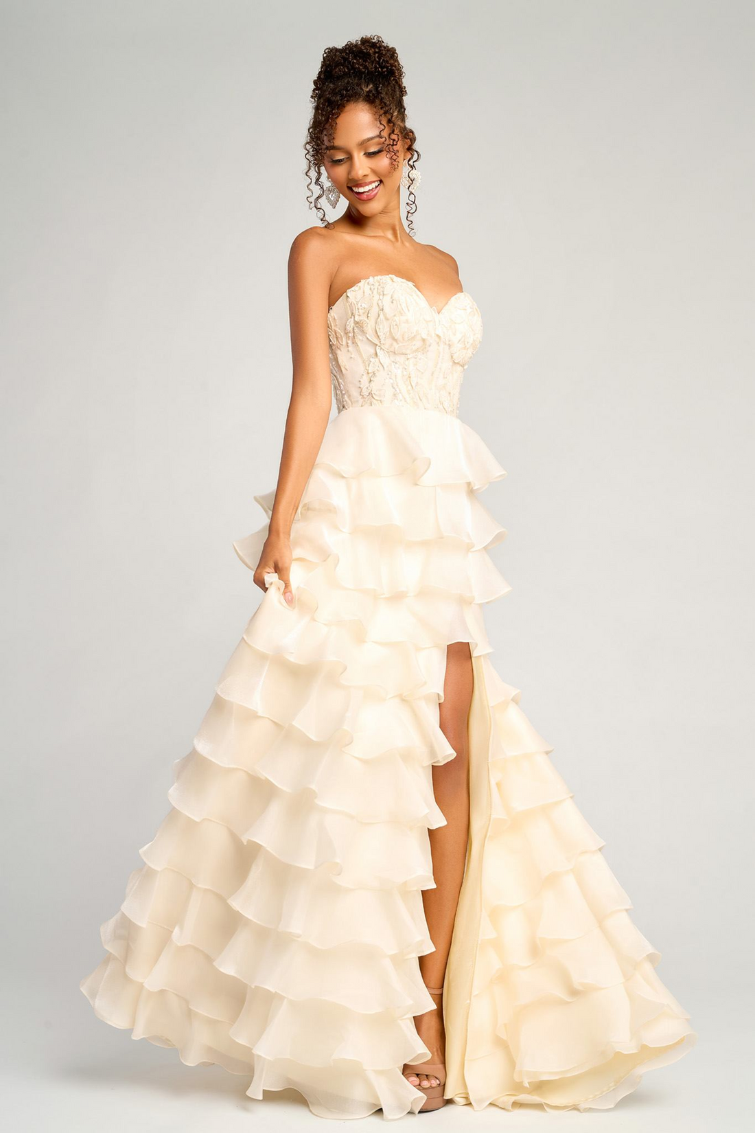 Portia&ScarlettPS26048 – PS26048: Luxurious Fit-and-Flare Gown