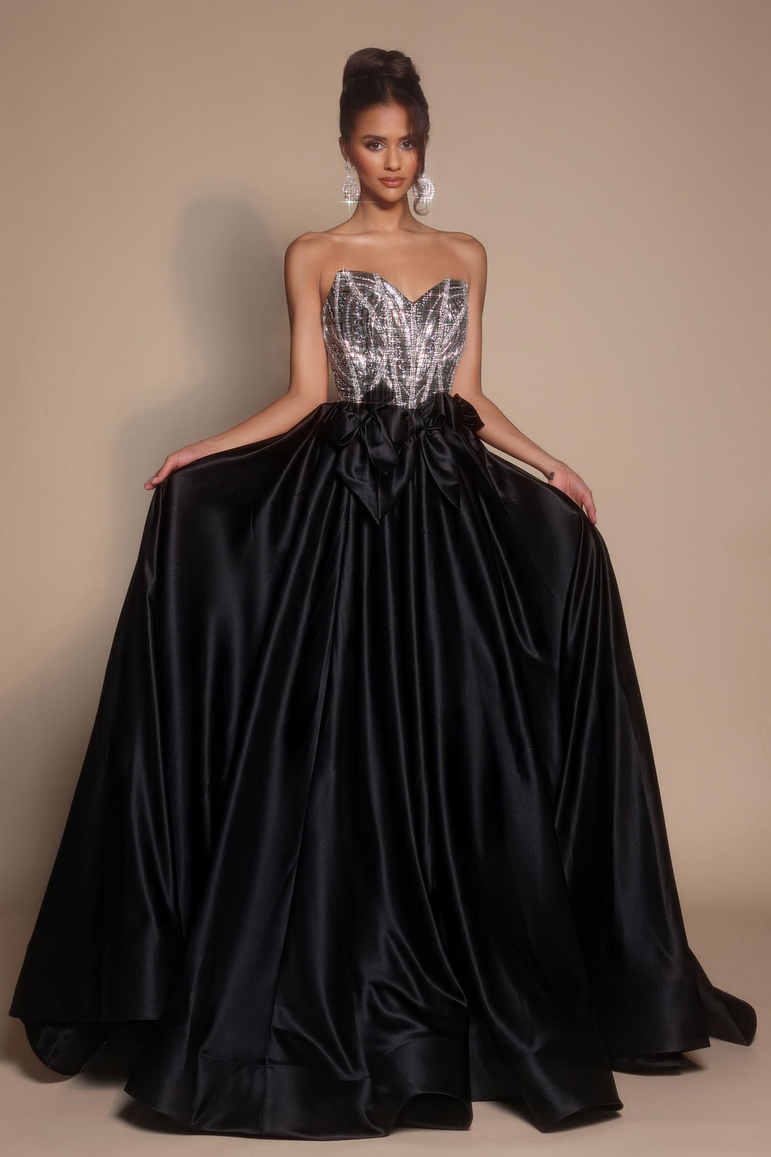 Portia&ScarlettPS26077 – PS26077 Long Satin Evening Dress