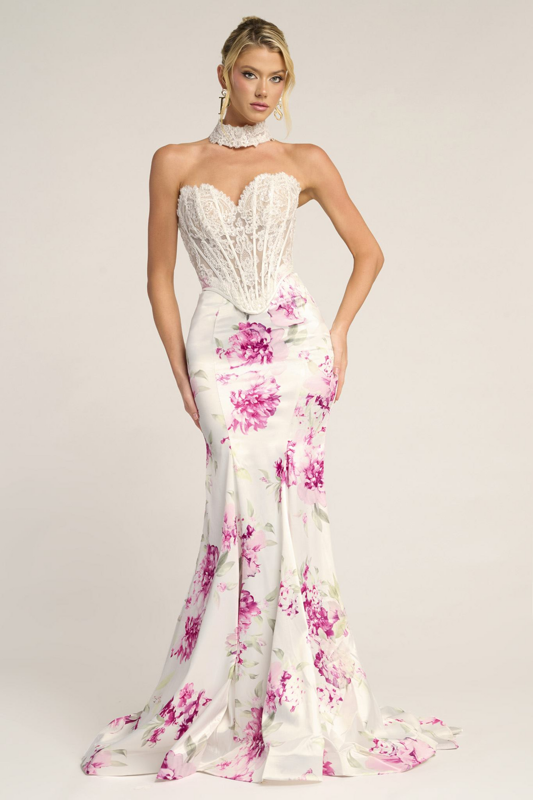 Portia & Scarlett PS26299 – Satin Strapless Dress