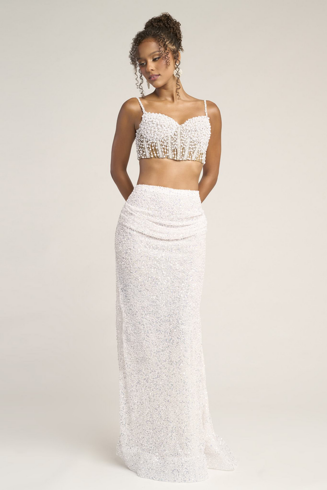 Portia & Scarlett PS26453C – Corset Dress with Beadwork