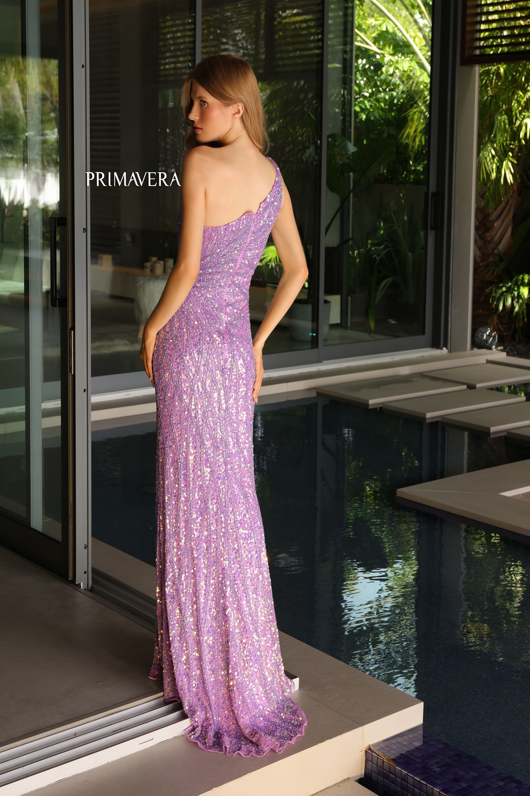 primavera purple dress Primavera Couture 3939