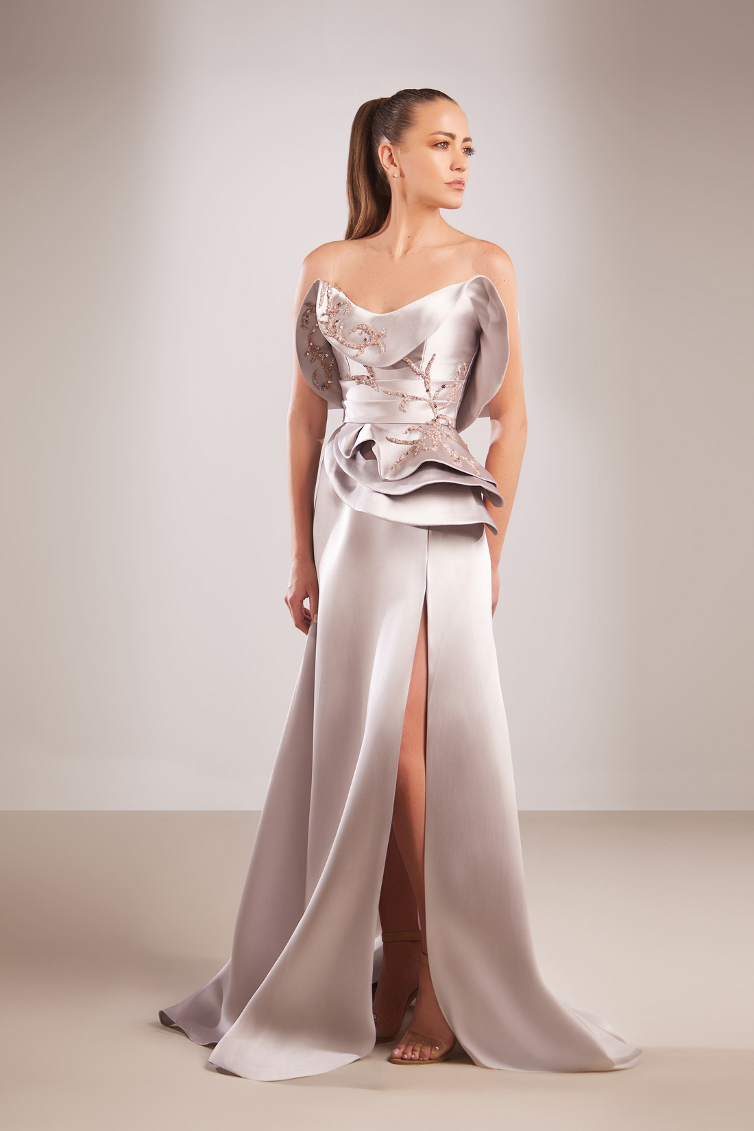 Reverie Couture FW205 – Satin A-Line Evening Gown