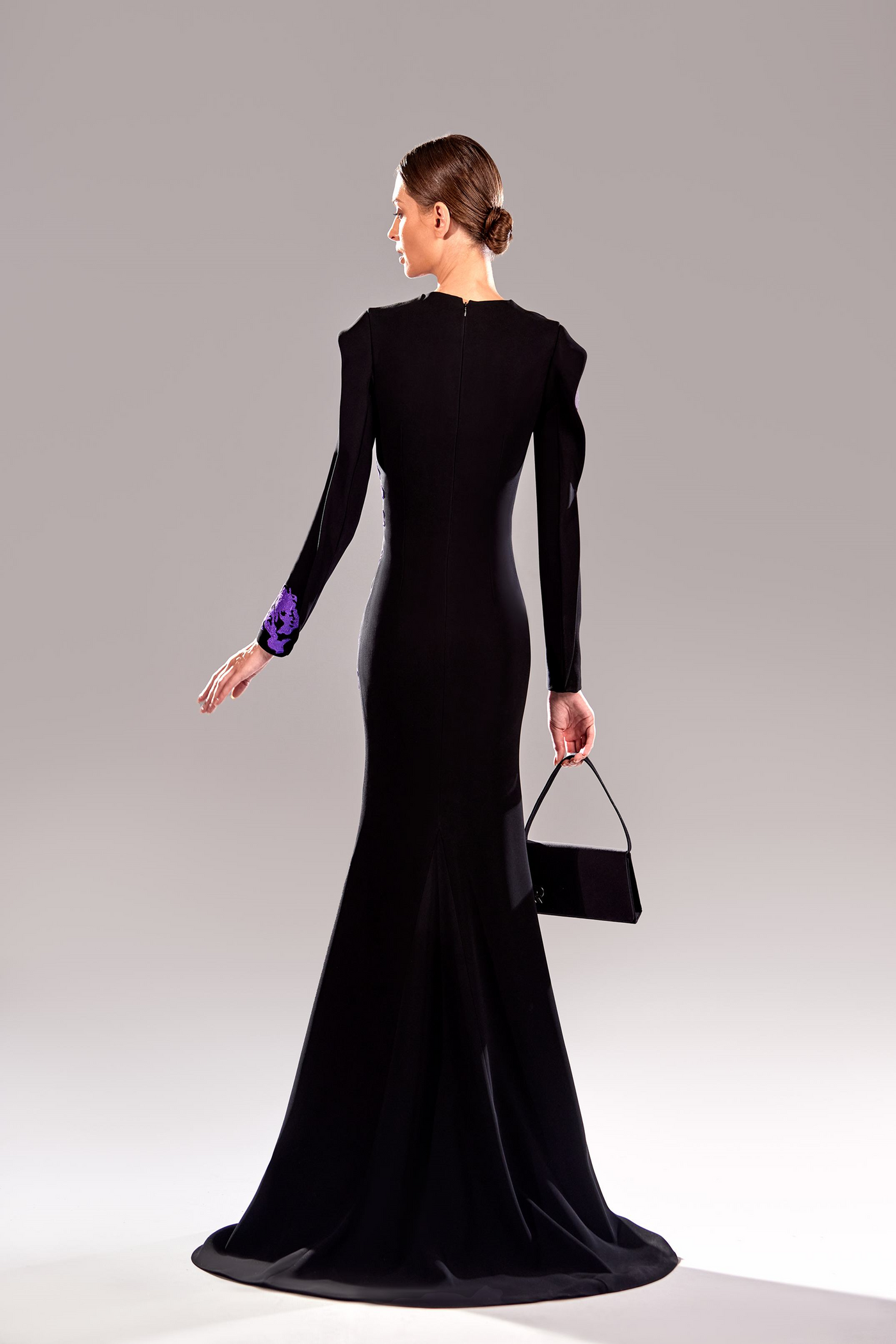 Azure Pret Embroidered Velvet 3 Piece Suit Rose Reverie