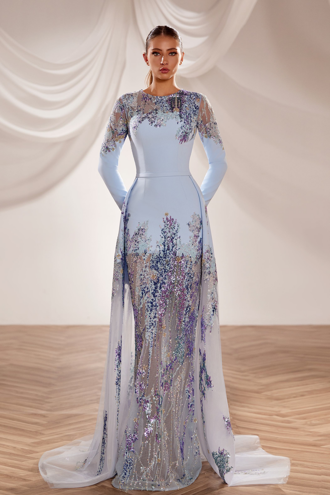 Reverie Couture SS229 – Long Dress - Luxury Crepe Elegance
