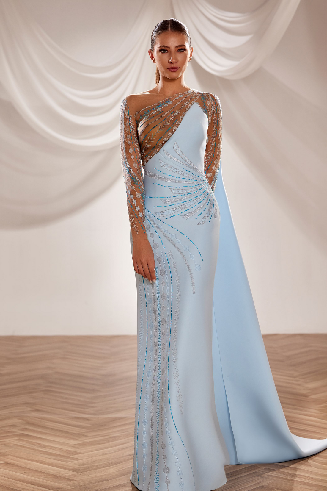 Reverie Couture SS233 – Luxurious Crepe Gown