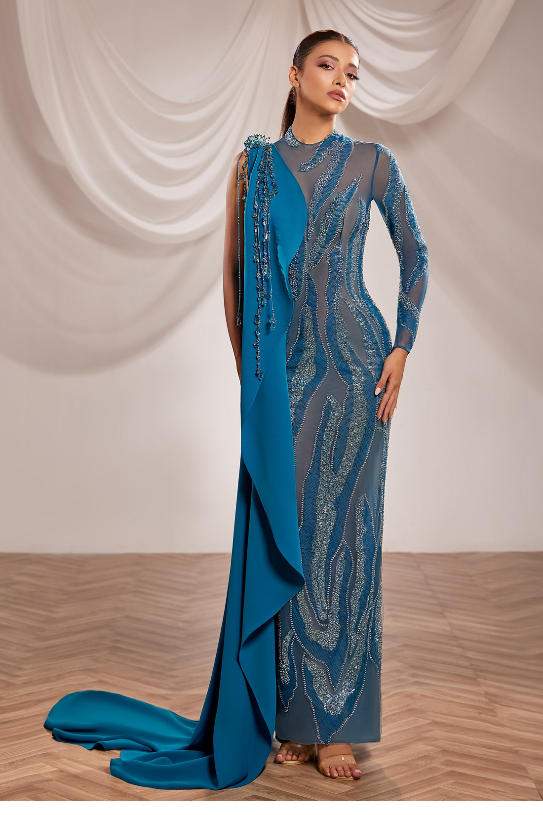 Reverie Couture SS244 – Luxurious Organza Evening Dress