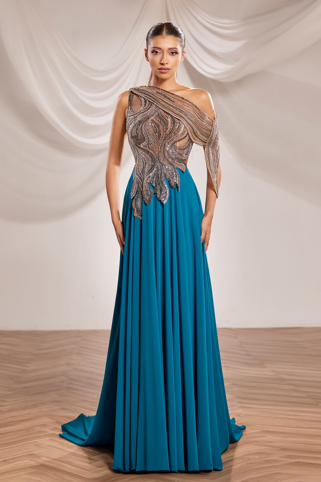 Reverie Couture SS246 – Chiffon Evening Gown
