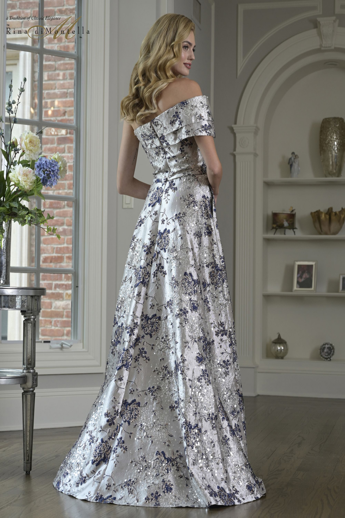 Rina Di Montella RD3425 – Luxurious A-Line Gown