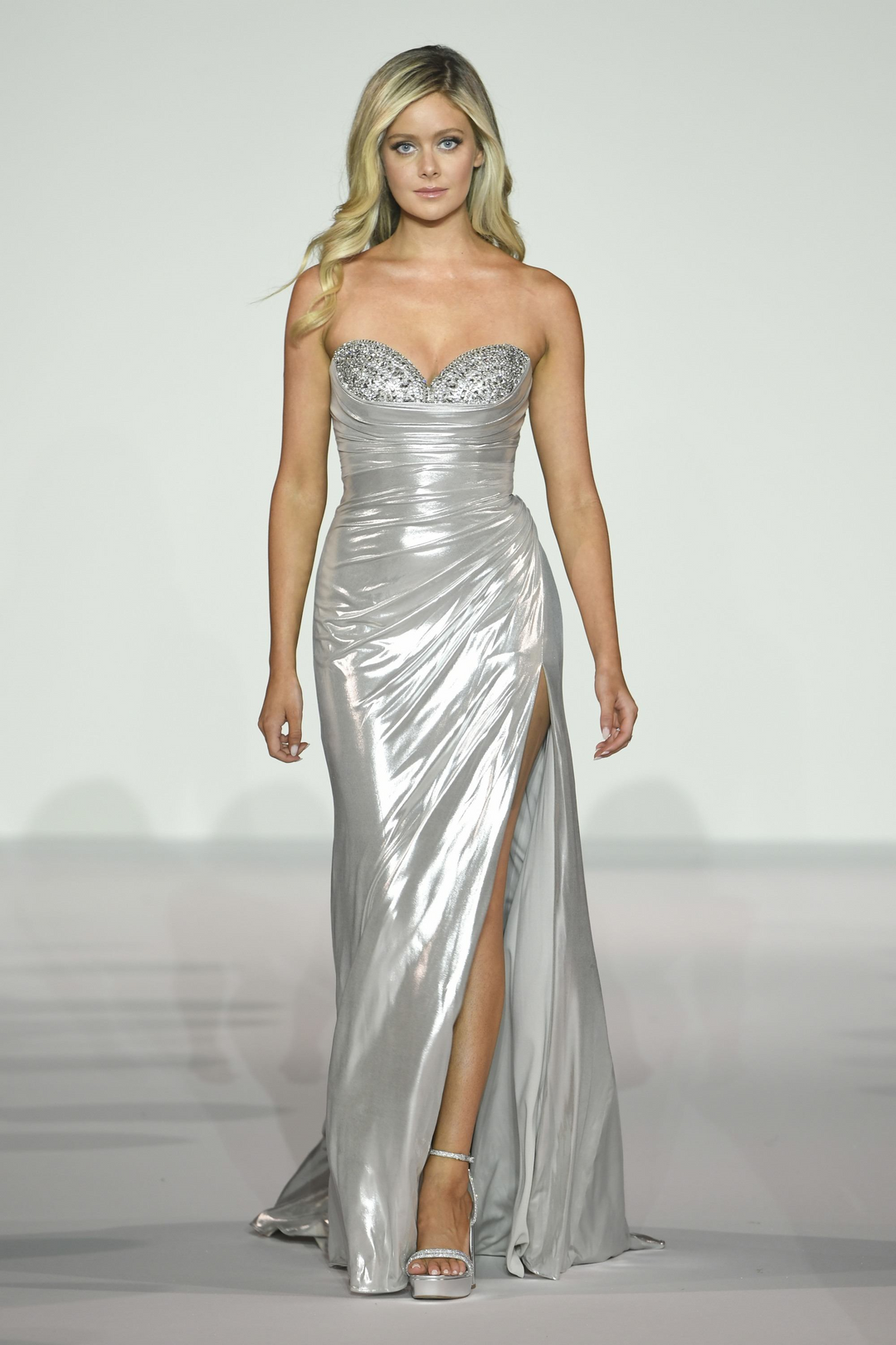 gold sherri hill dress 56061 fitted lace wedding dress Sherri Hill 56061 Prom Dress