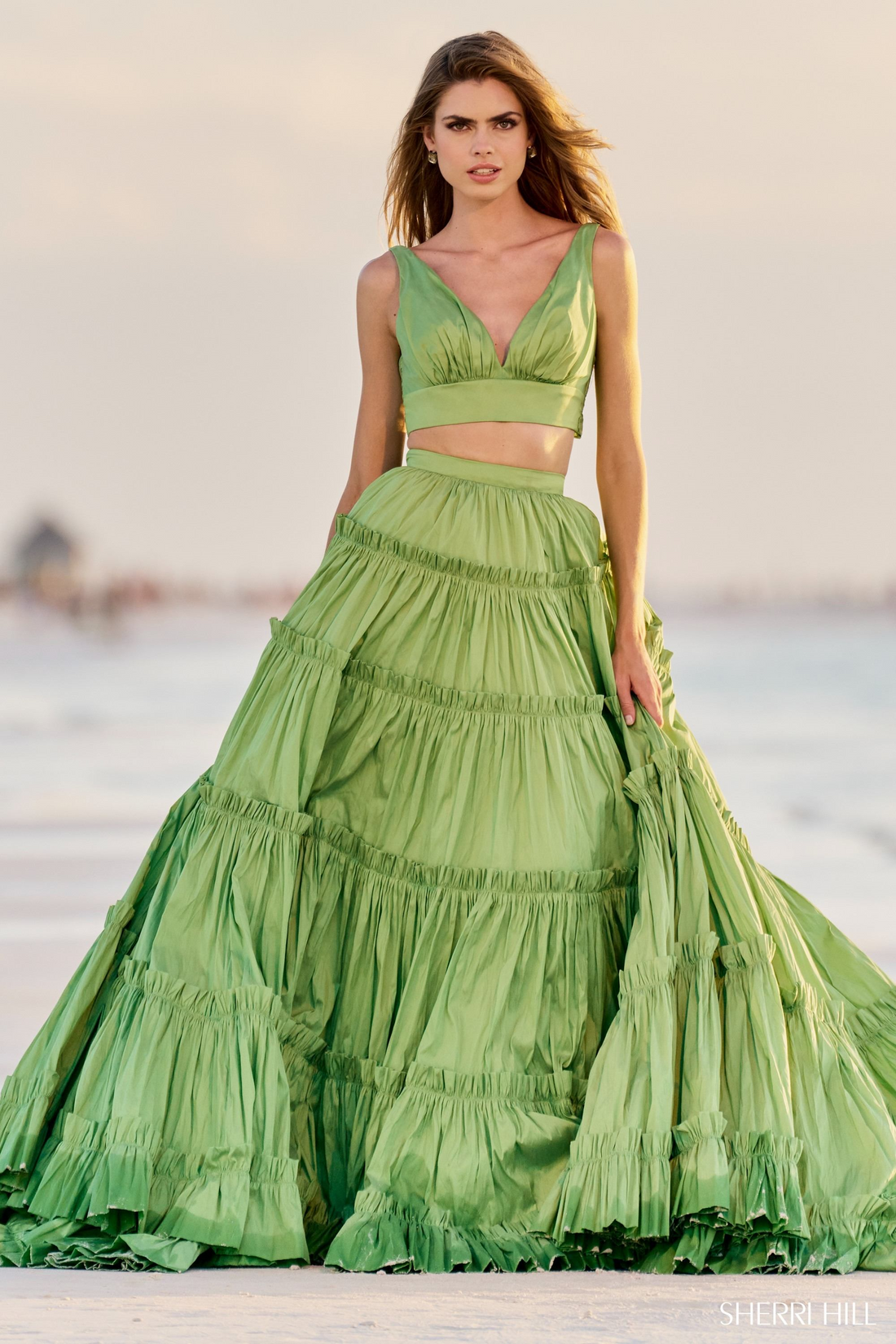Sherri Hill 56125 – Luxury Two-Piece Ball Gown