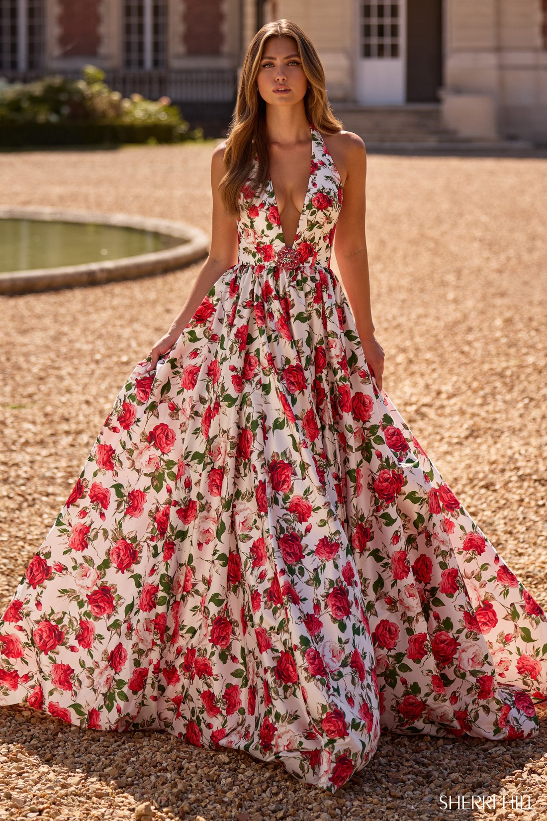 Sherri Hill 57726 – A-Line Taffeta Evening Dress