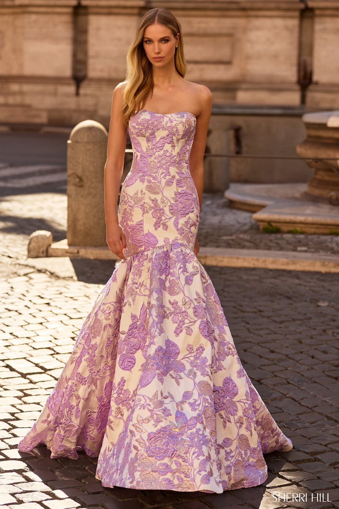 sherri hill strapless mermaid dress SHERRI HILL - 56058