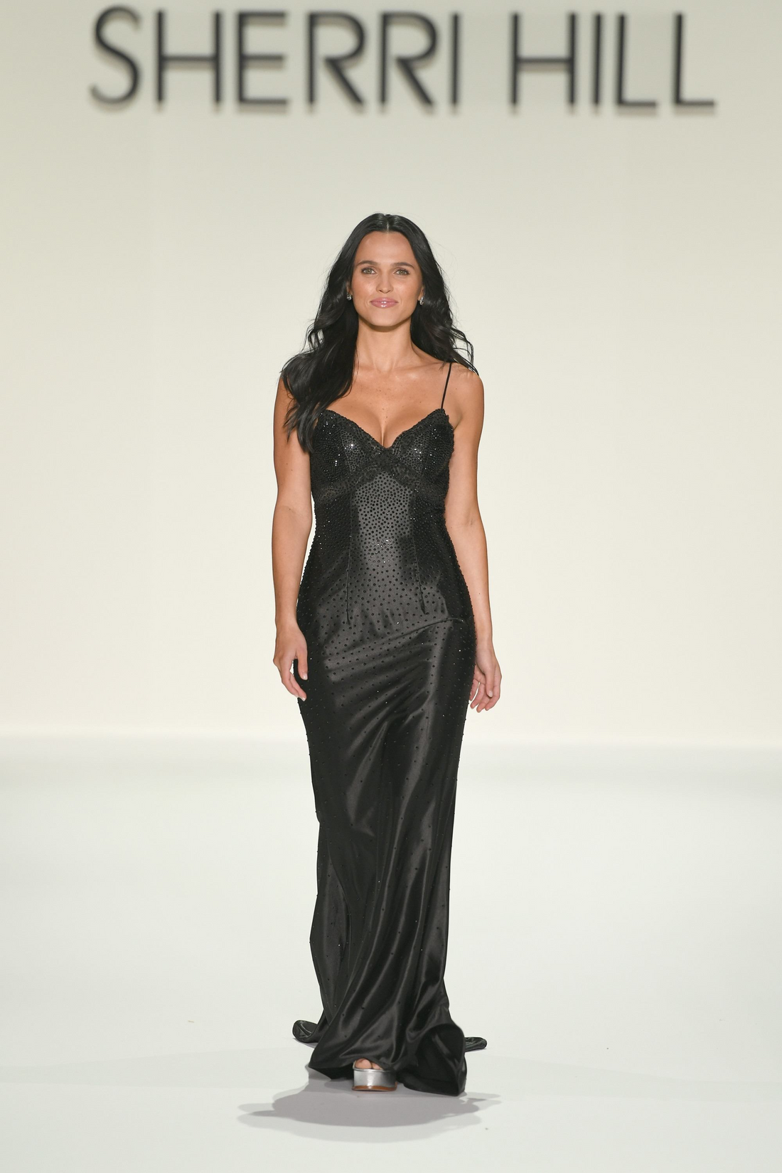 Sherri Hill 57821 – Satin Evening Dress with Sparkle