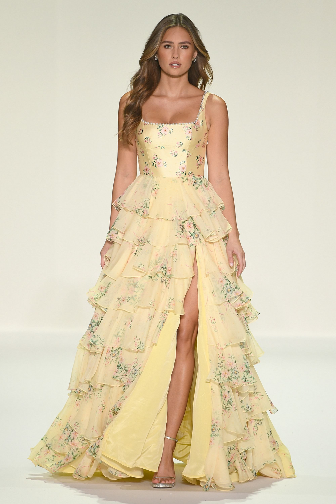 Sherri Hill 57911 – Chiffon Evening Dress with Slit