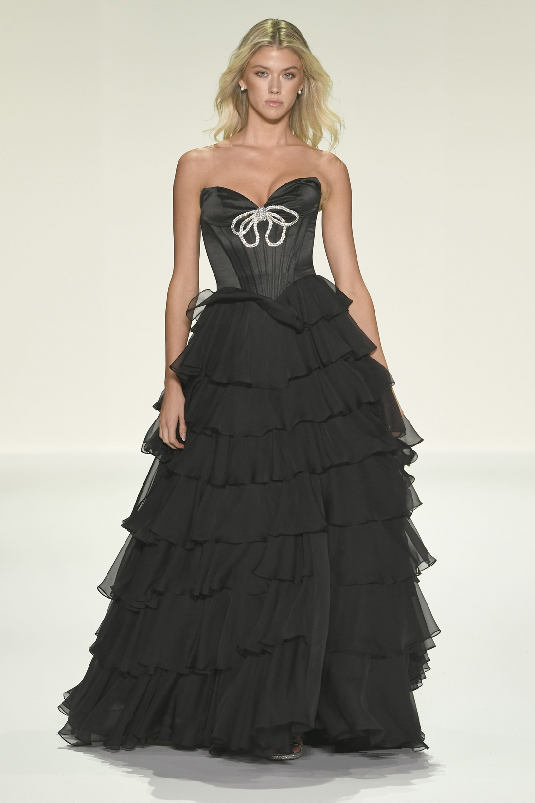 Sherri Hill 57936 – Captivating Tiered Chiffon Gown