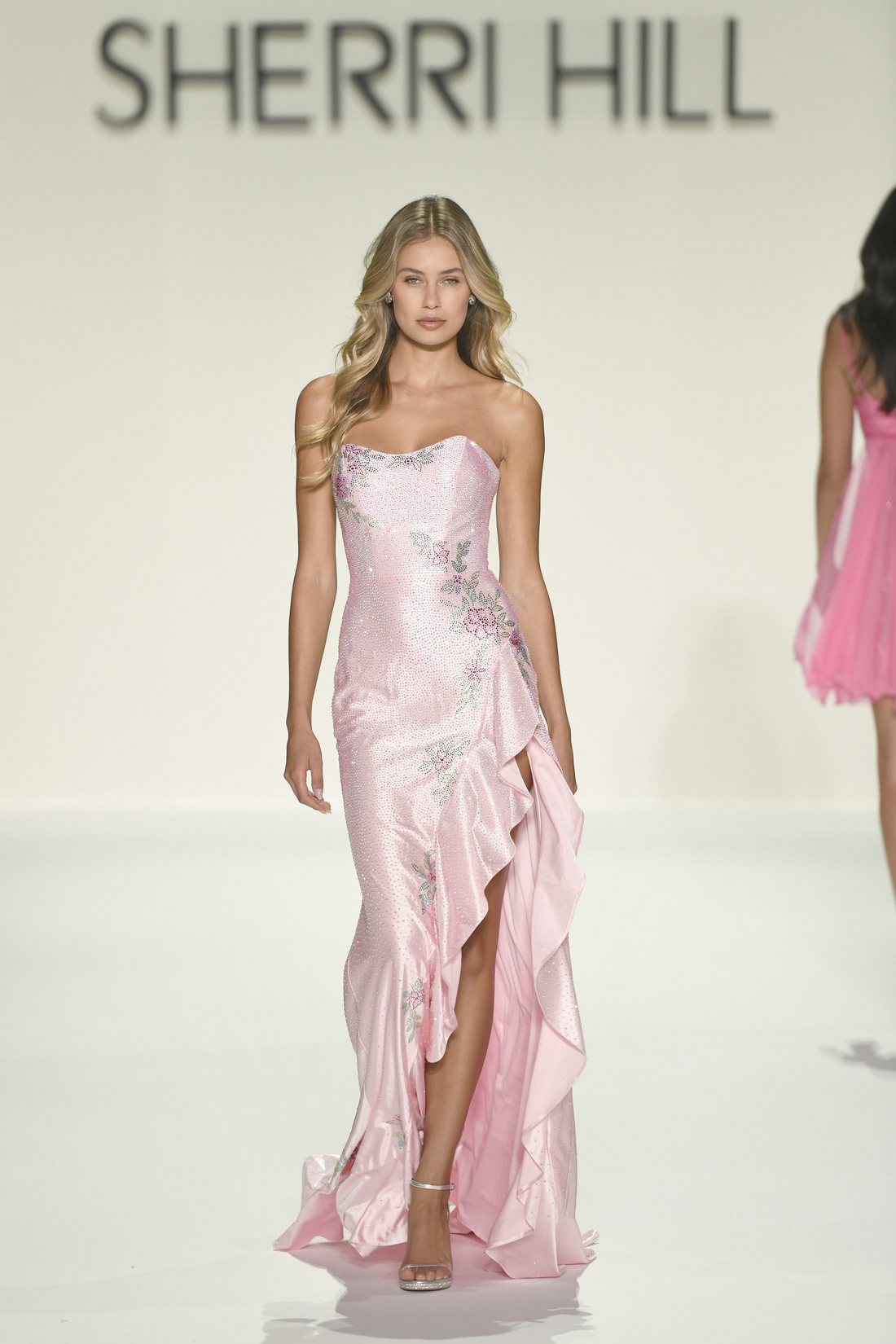 Sherri Hill 57984 – Evening Dress with Ruffles & Slit