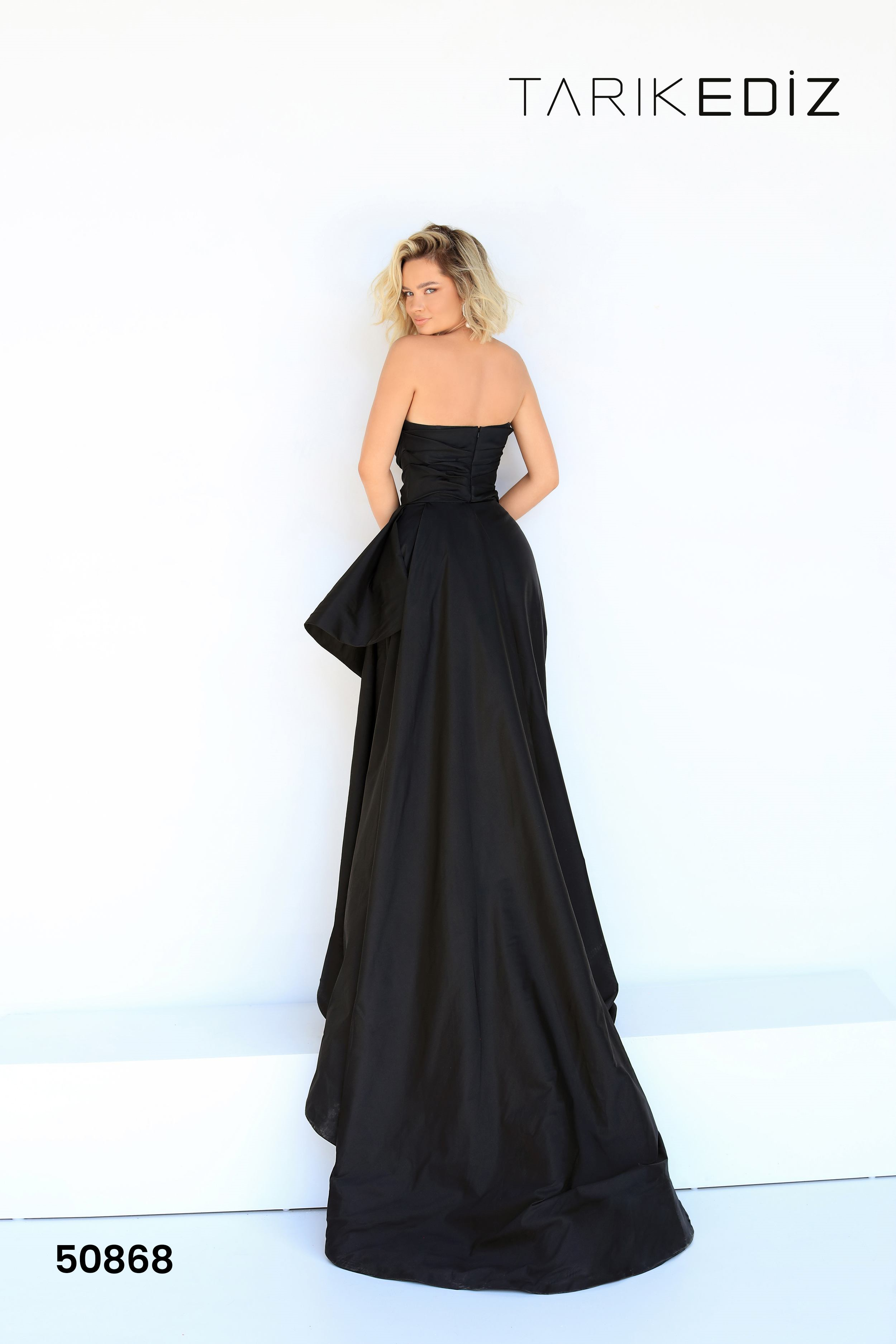 Tarik Ediz 50868 A-Line Taffeta Evening Gown – Mydressline