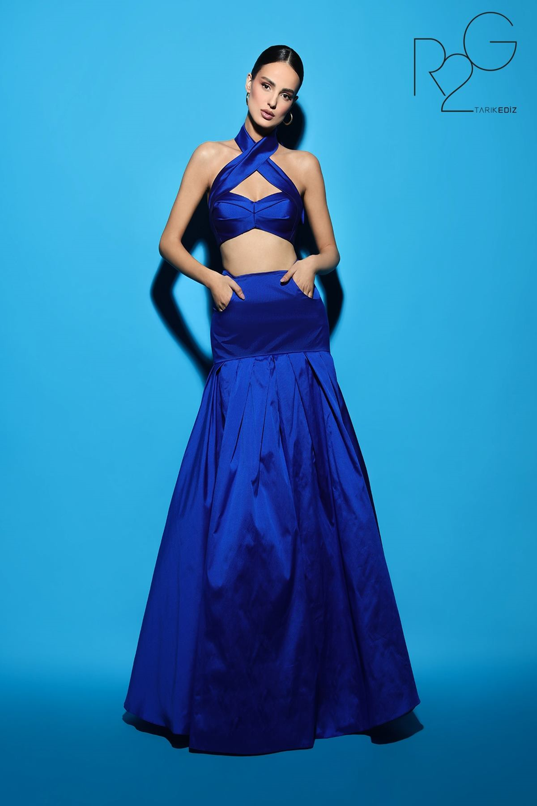 Tarik Ediz 53050 – Luxurious Taffeta Evening Gown
