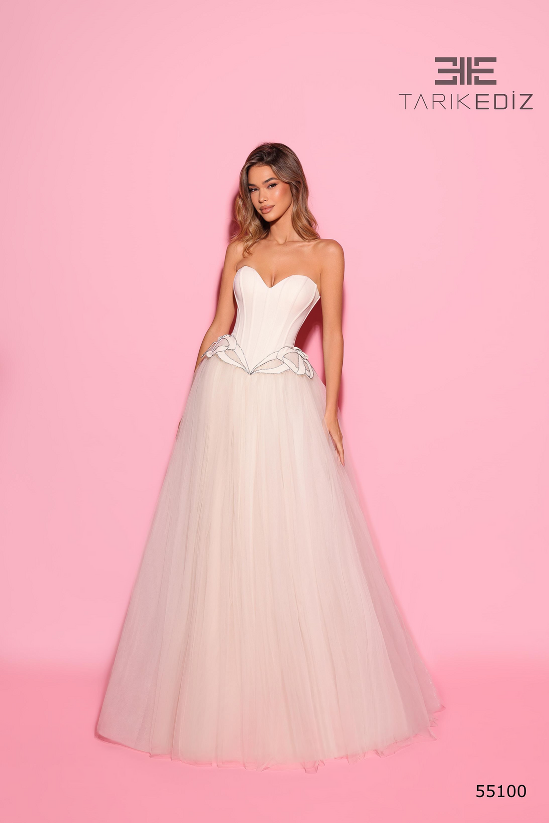 طارق إدز 55100 – 55100 Evening Gown - Tulle Elegance