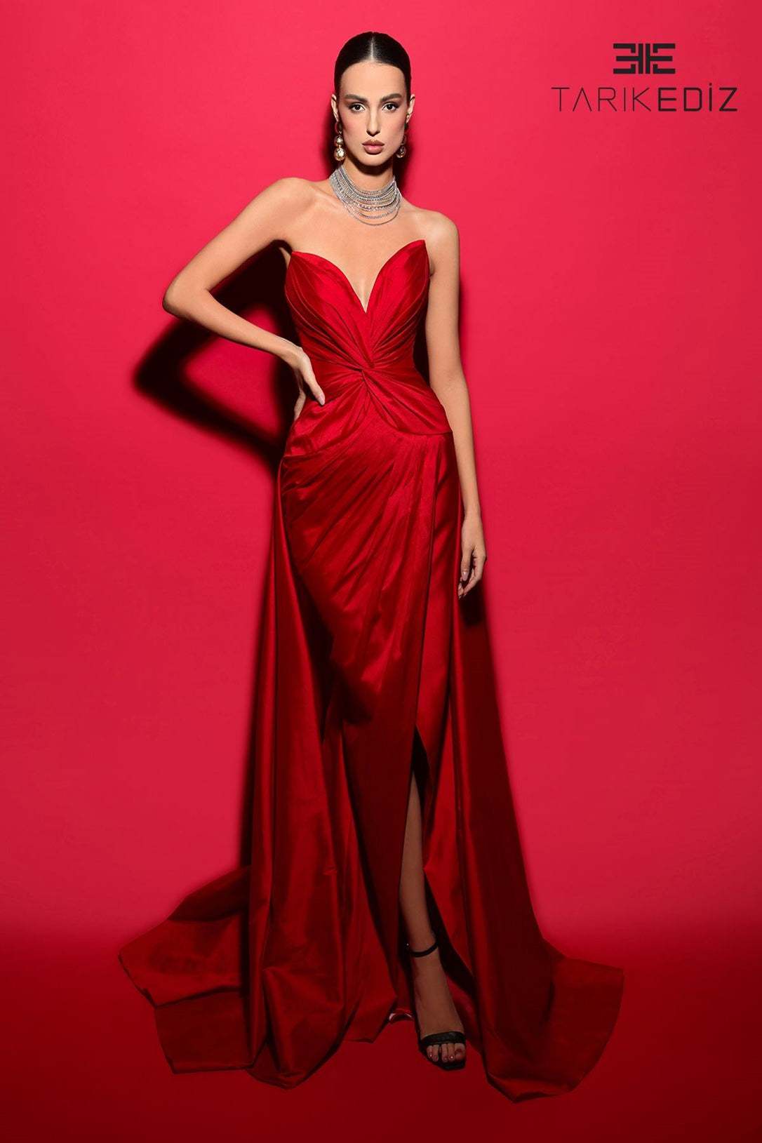 Tarik Ediz 98424 Tafetta Dress - Enchanting Spring 2024