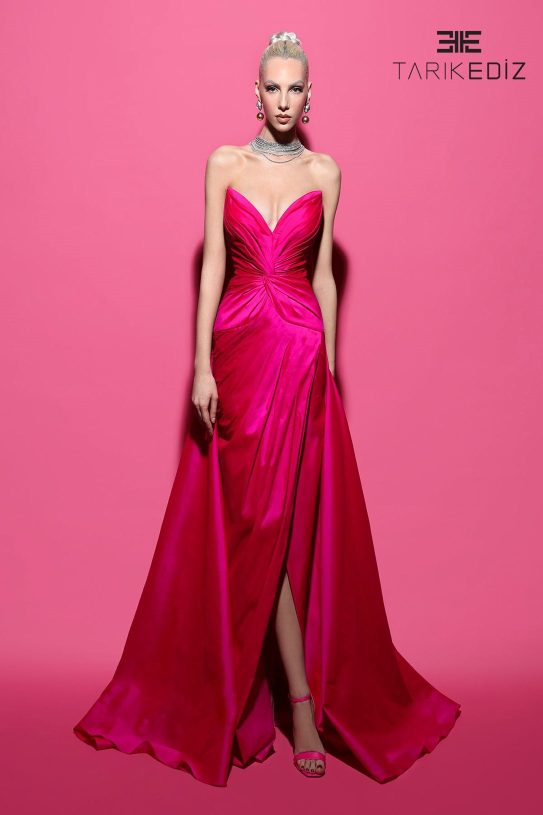 Tarik Ediz 98424 Tafetta Dress - Enchanting Spring 2024