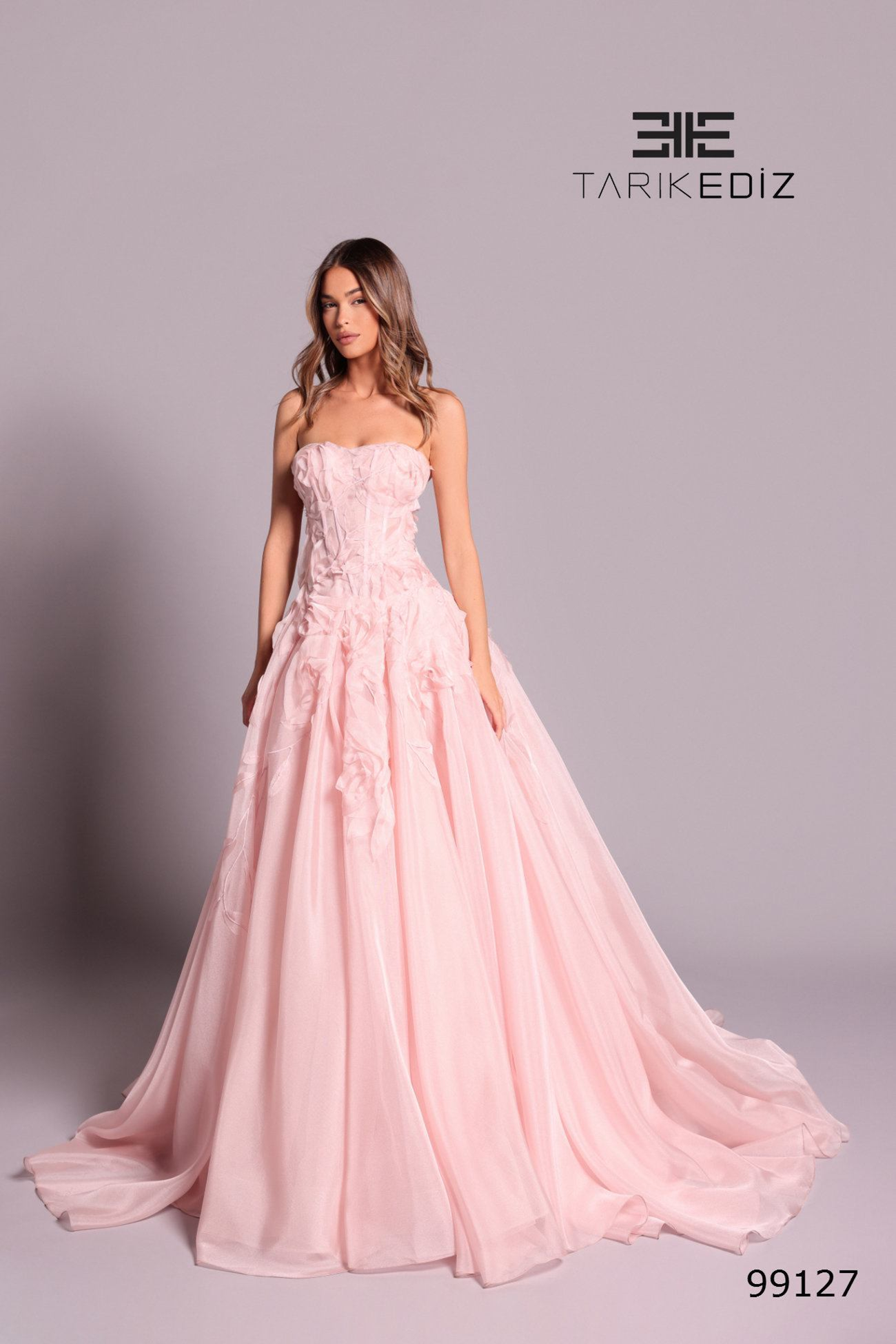 Tarik Ediz 99127 Organza Evening Gown - Shop Now – Mydressline