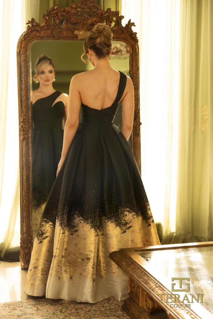Terani couture black and gold sales