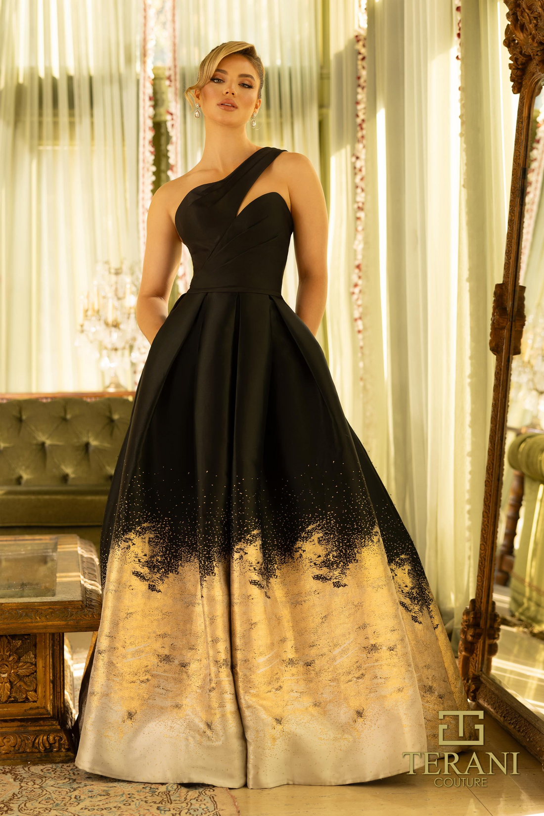 Terani Couture 1912E9180 – Taffeta Ball Gown Elegance