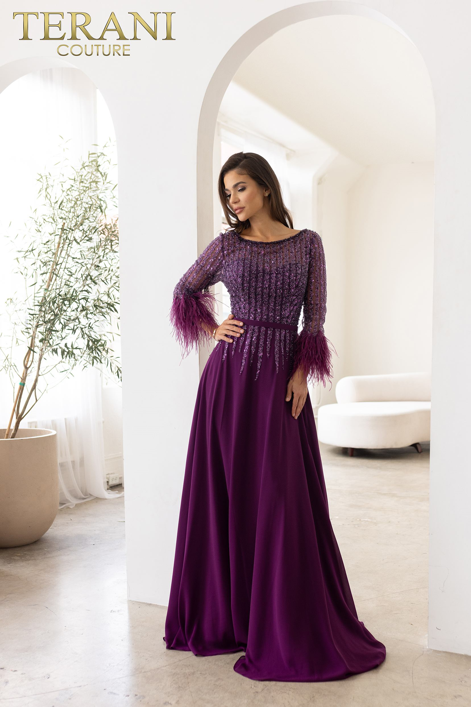 Terani Couture 241M2738 Chiffon Evening Dress – Mydressline