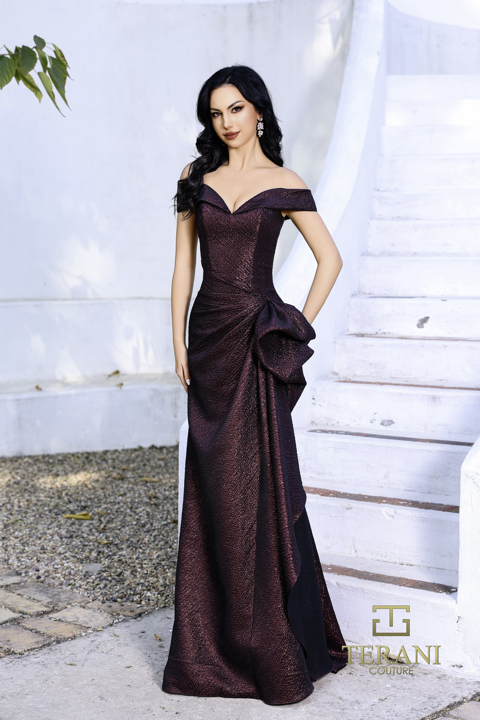 Terani Couture 252M5364 Jacquard Gown - Luxe Fit – Mydressline