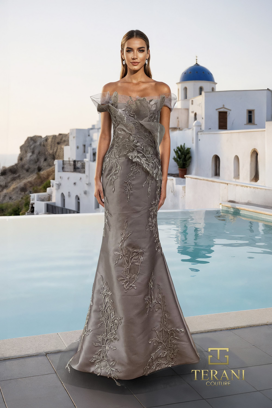 Terani Couture 261E6270 – Stretch Mikado Mermaid Gown