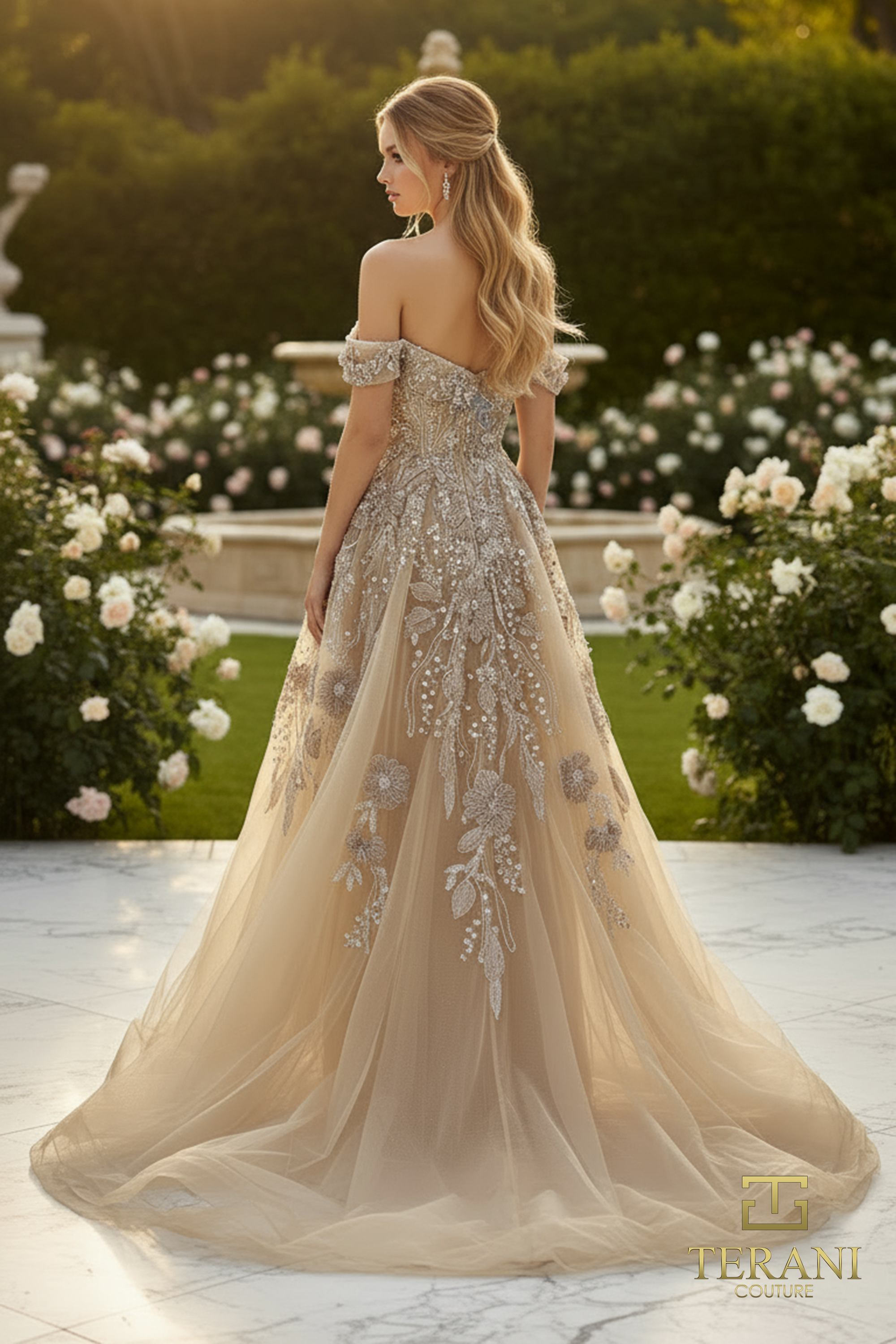 Terani Couture 261M6435 Beaded Tulle Mother Gown – Mydressline
