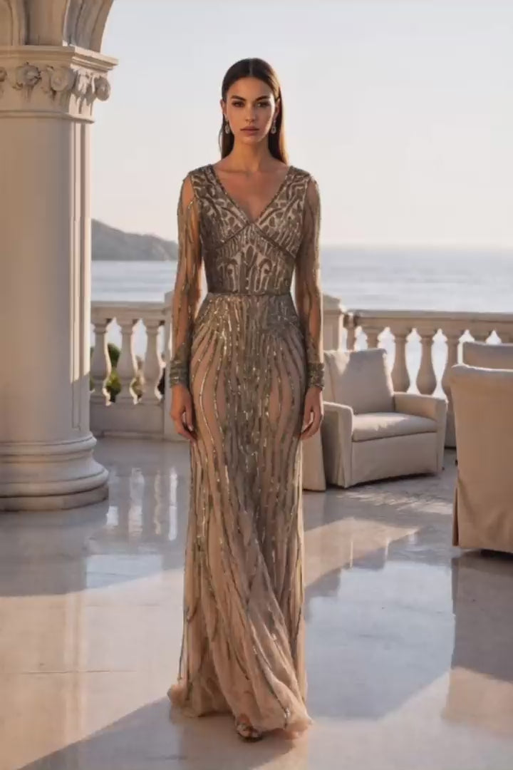 Terani Couture 261M6727 Beaded Tulle Gown for Events – Mydressline