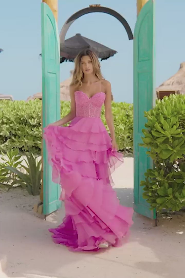 Sherri Hill 56162: Luxurious Strapless A-Line Gown – Mydressline